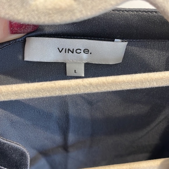 Vince Silk Blouse Size L - Picture 3 of 5